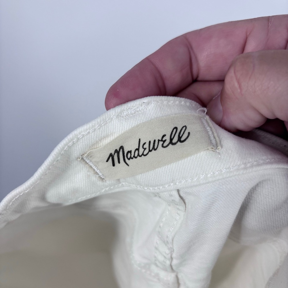 Madewell The Perfect Vintage Jean Womens 32P White High Rise Tapered Denim - Picture 6 of 10